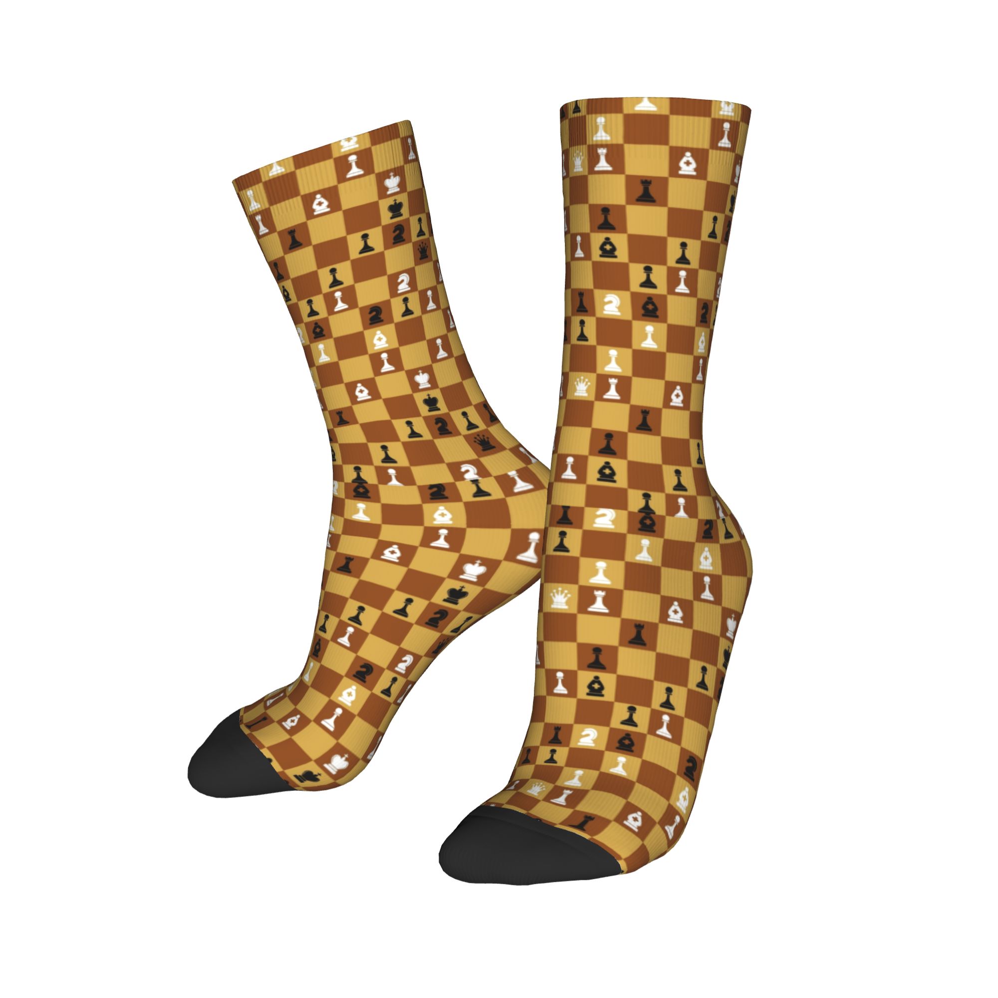 Board Game Youtube - Custom Chess Board Mens Crew Socks