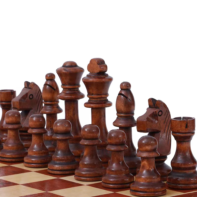 Board Game Queen - 32 Pieces Wooden Chess King Height