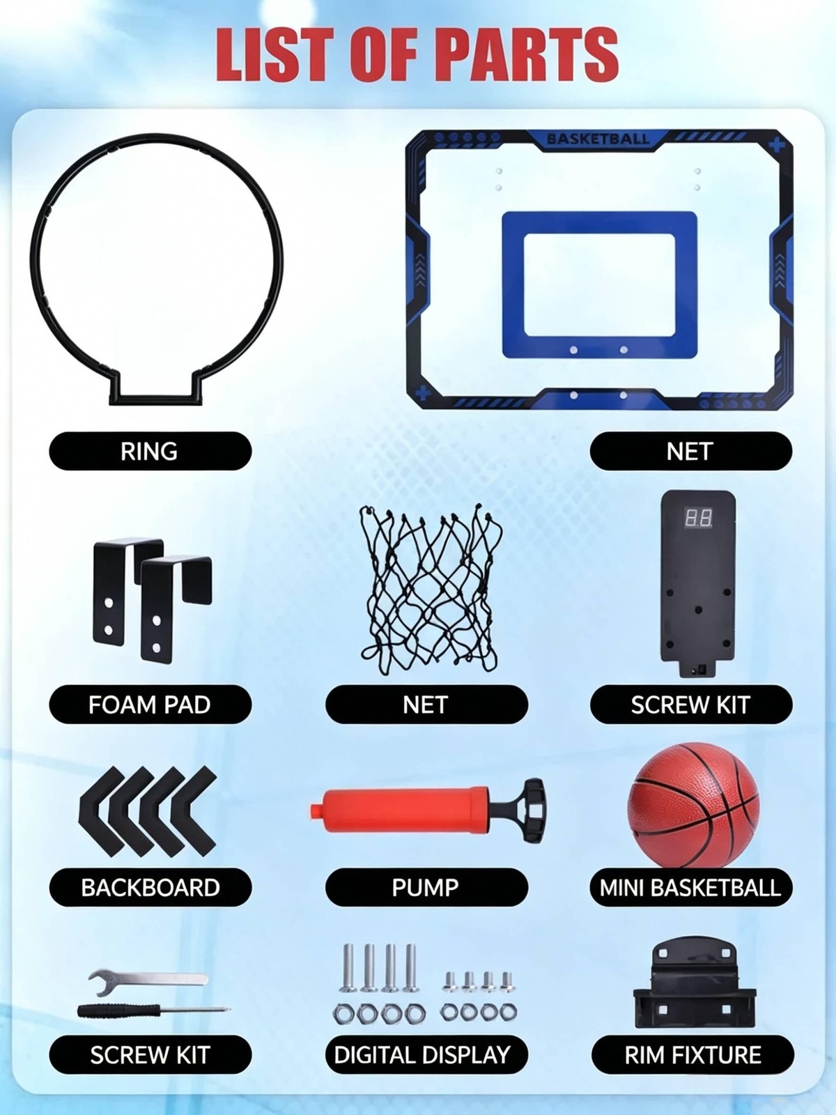 Kids Indoor Basketball Hoop Wa - Board Game Ranking review and price