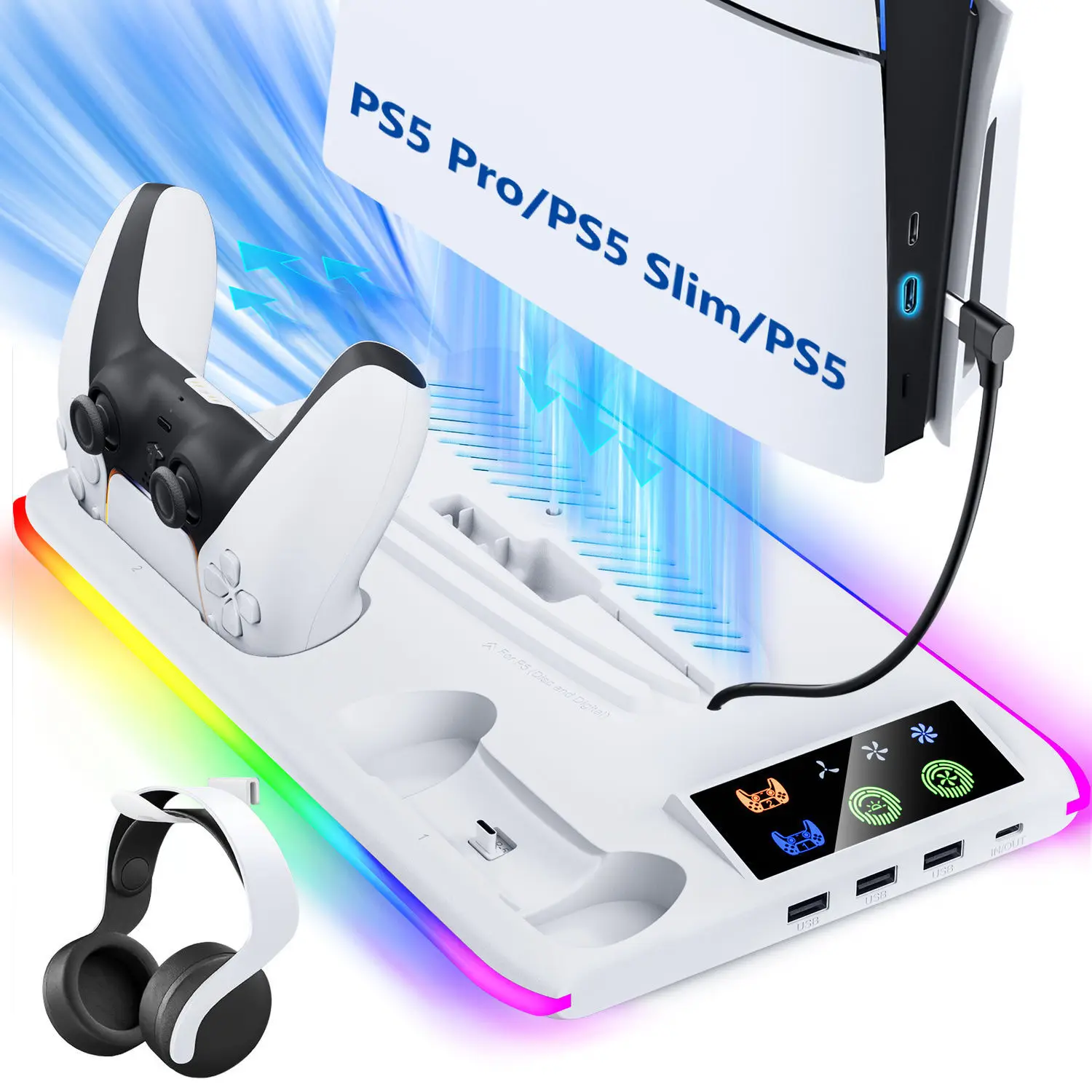 Cooler Fan For Sony PS5 Consol - Board Game For 5 Players review and price