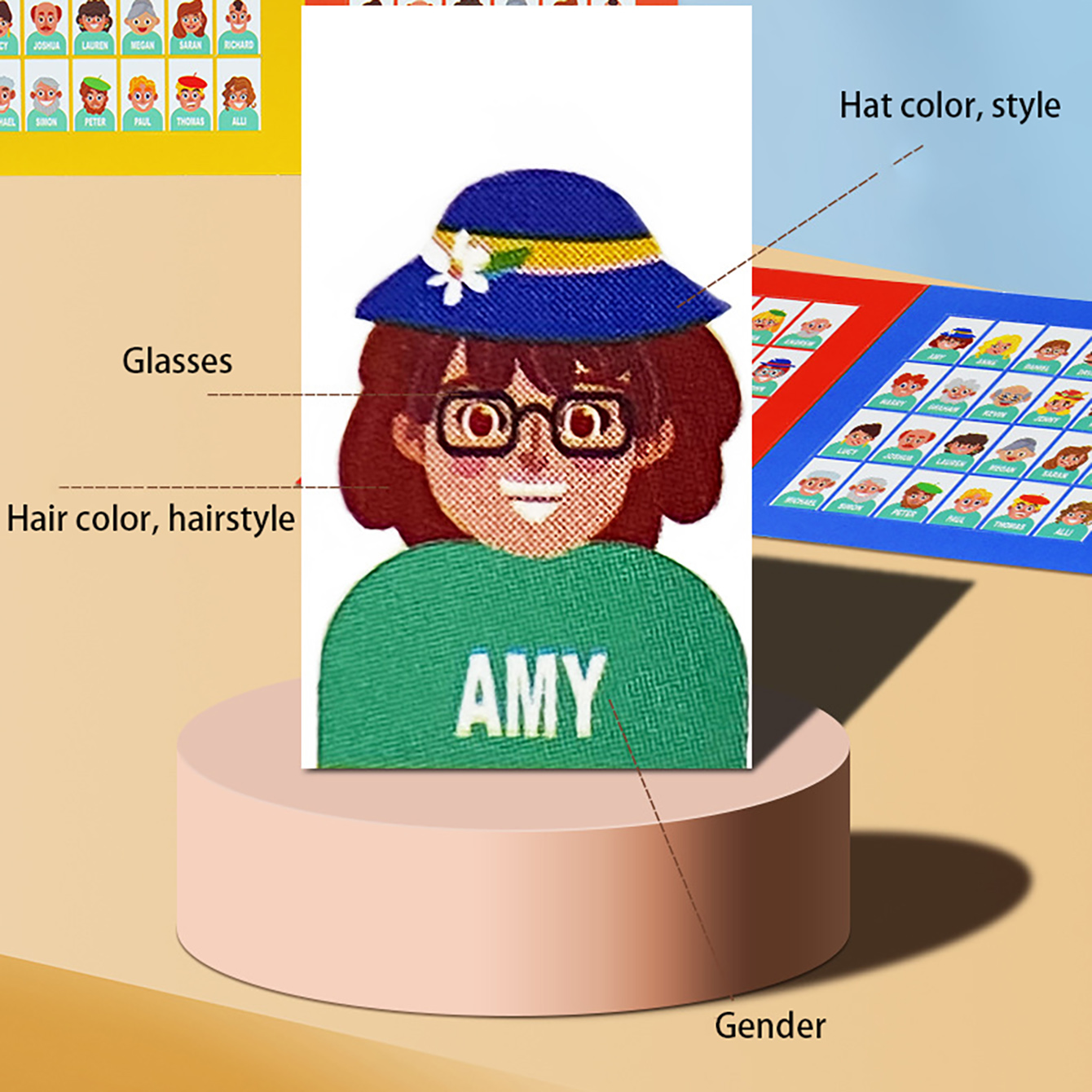 Family Guessing Board Game Who - Board Game History review and price