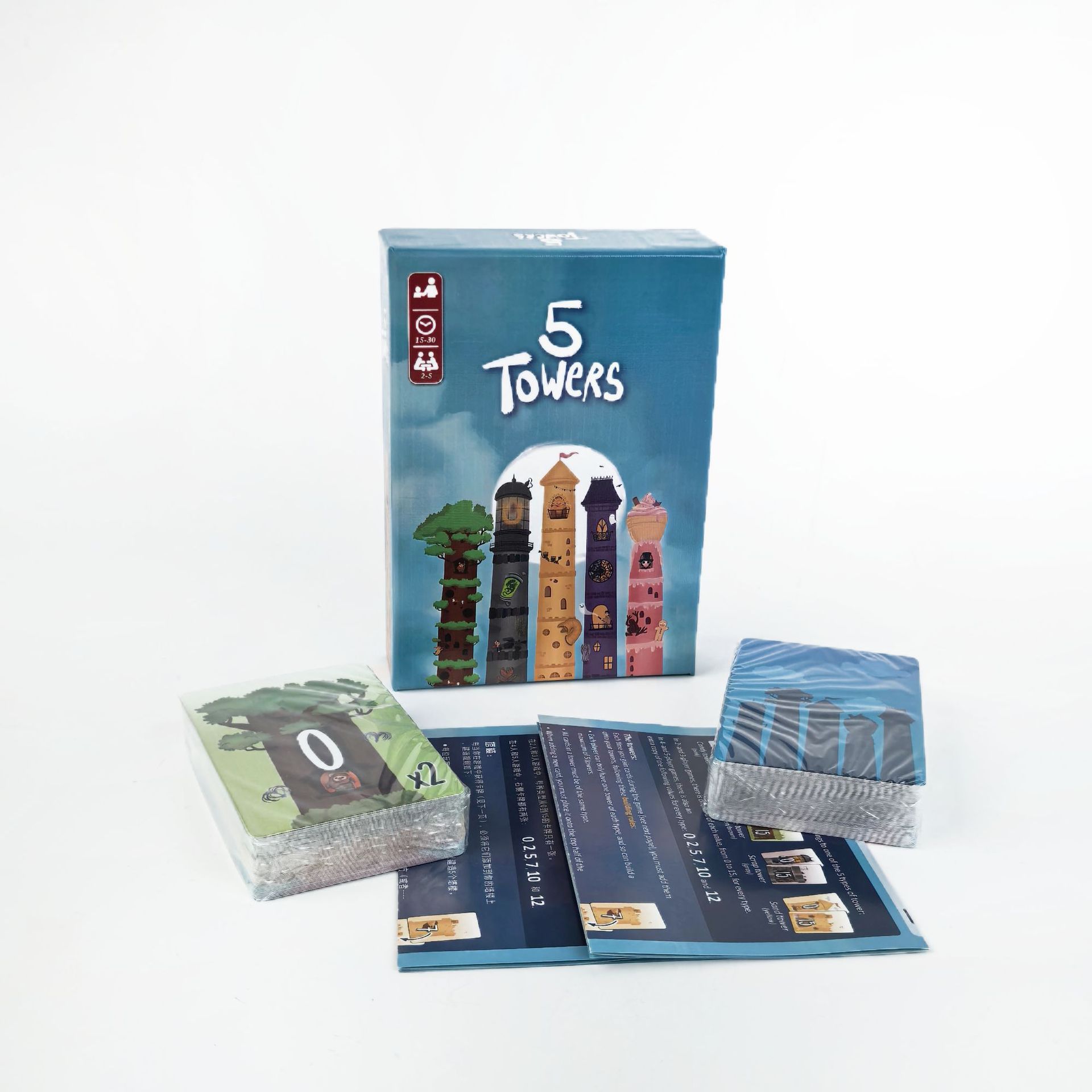 5 Towers Strategy Stacking Tow - Board Game For 5 Players review and price