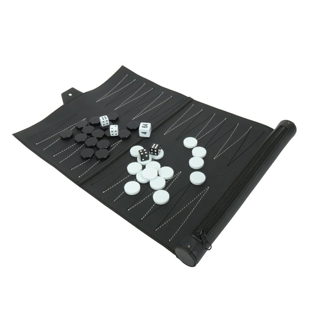 Vintage PU Leather Backgammon  - Board Game For 5 Players review and price
