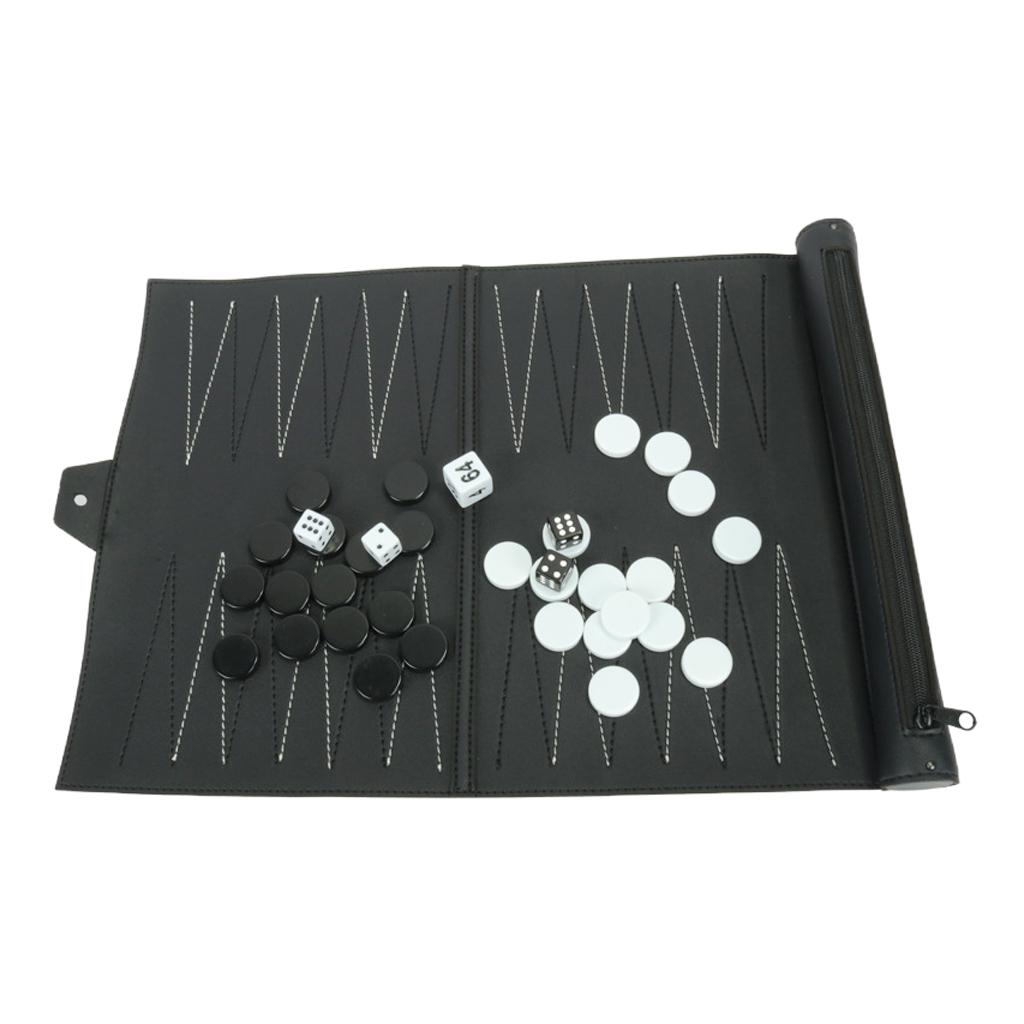 Vintage PU Leather Backgammon  - Board Game For 5 Players review and price
