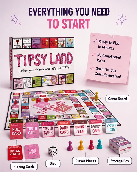 Party Gift of Tipsy Land Party - Board Game Land review and price
