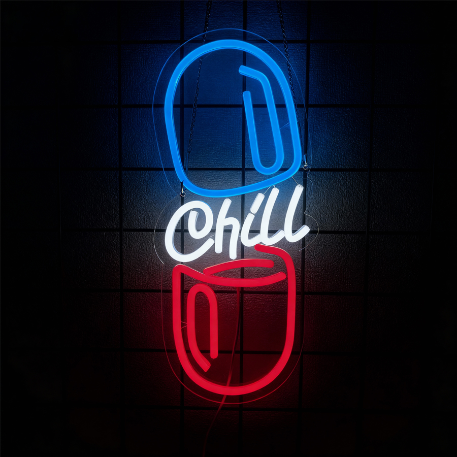 Chill Zone Led Neon Sign, Caps - Board Game Night review and price