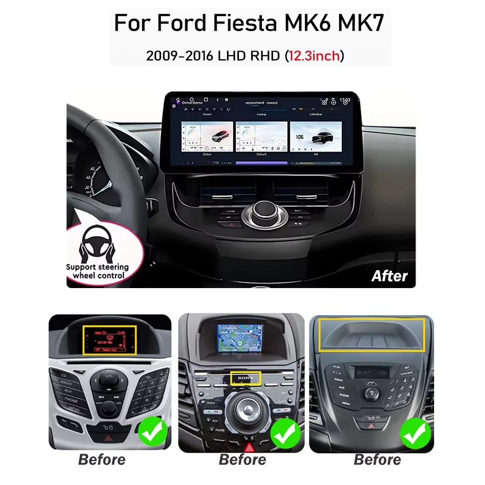 12.3 inch Car Radio For Ford F - Board Game For 2 Players review and price