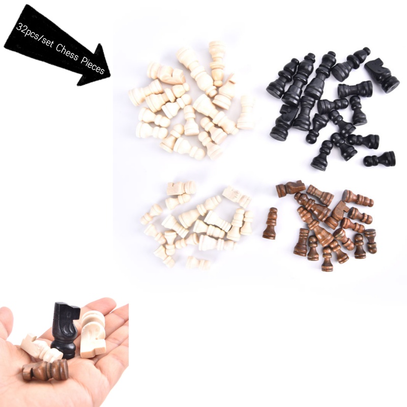 32pcs Wooden Chess Pieces Comp - Board Game Queen review and price