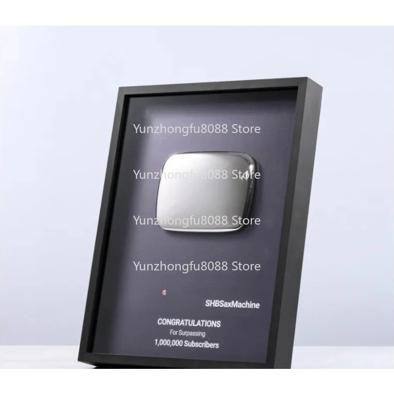 Gold Custom Logo Metal Plaque  - Board Game Youtube review and price