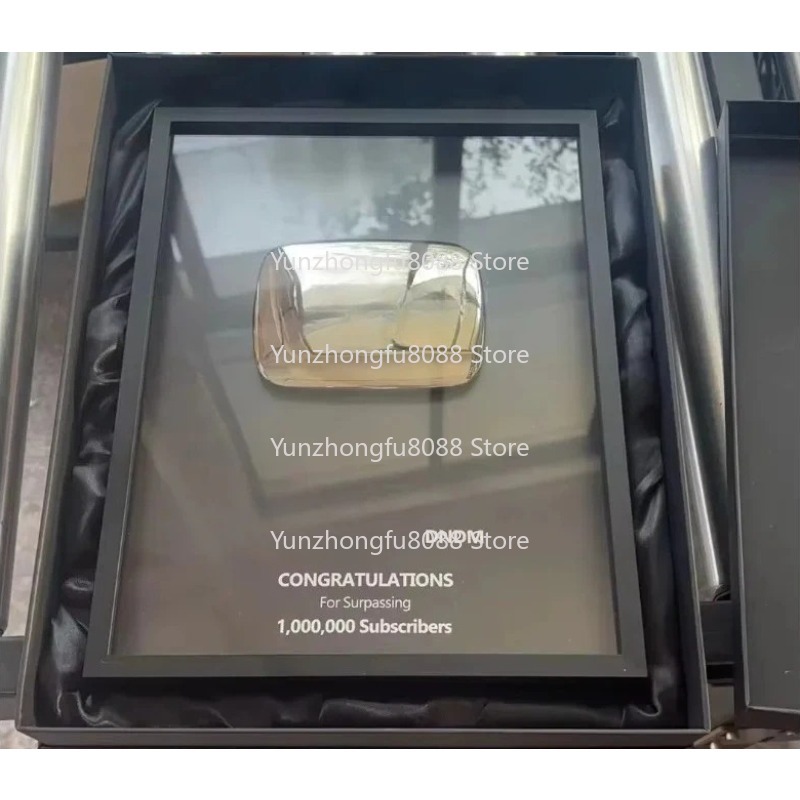 Gold Custom Logo Metal Plaque  - Board Game Youtube review and price