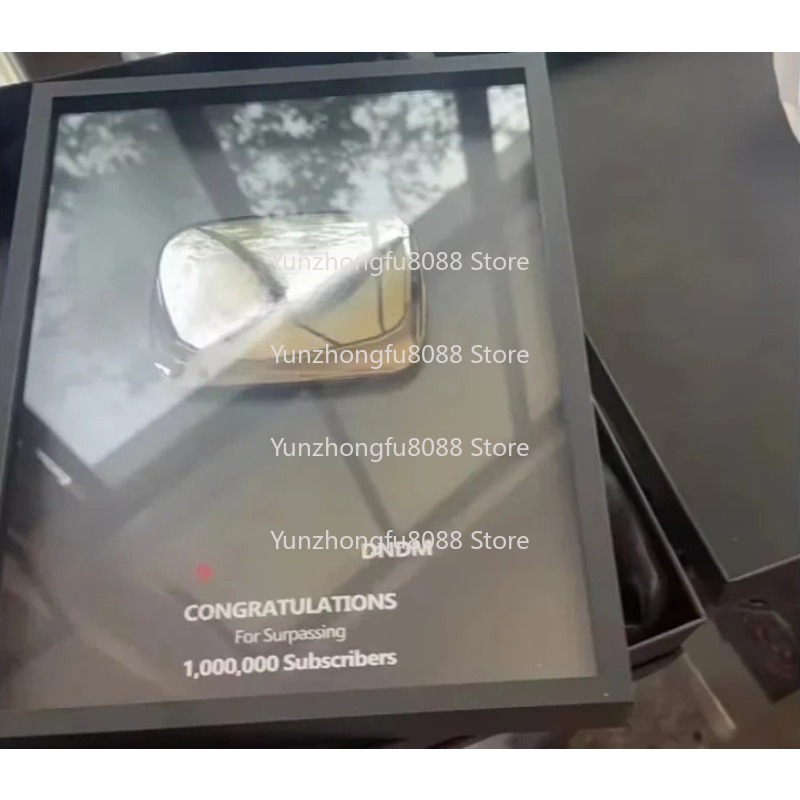 Gold Custom Logo Metal Plaque  - Board Game Youtube review and price
