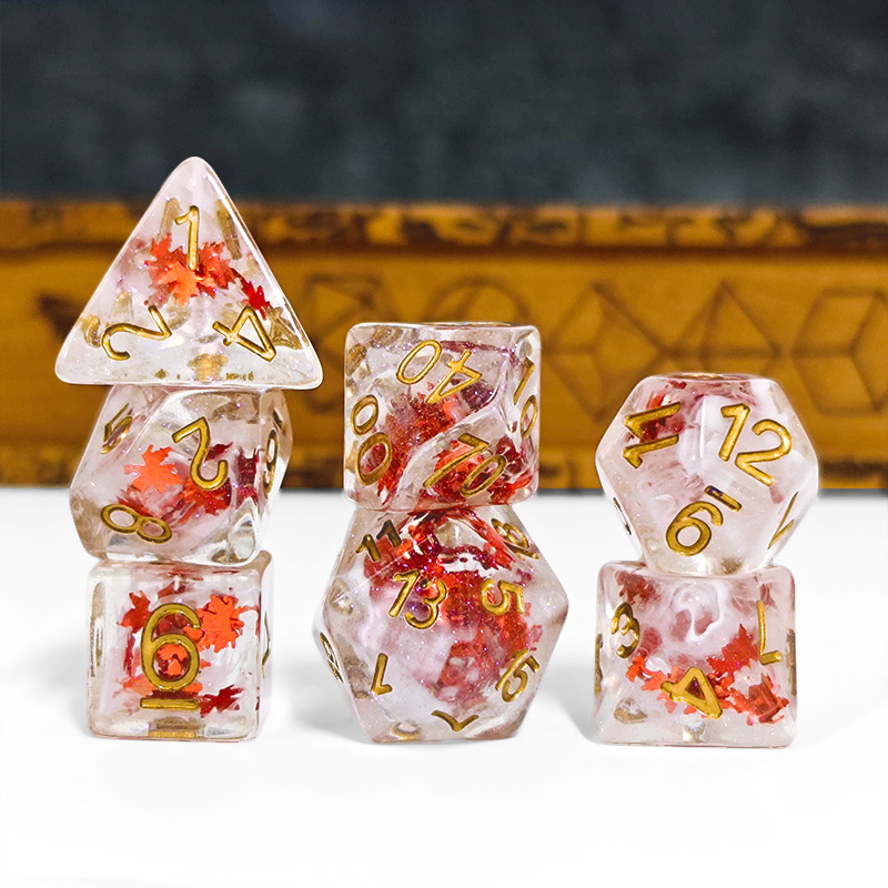 7PCS DND Dices Transparent Res - Board Game Land review and price