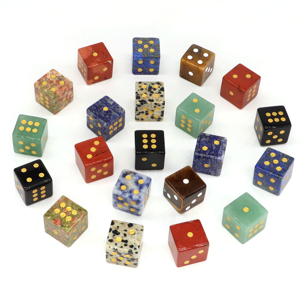 15mm Natural Stone Six Sided D - Board Game Land review and price