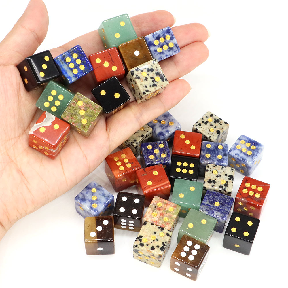 15mm Natural Stone Six Sided D - Board Game Land review and price