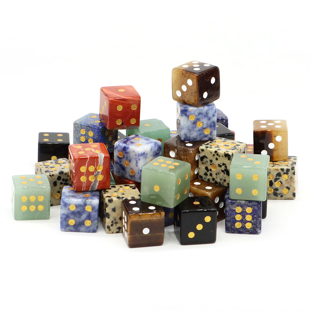 15mm Natural Stone Six Sided D - Board Game Land review and price
